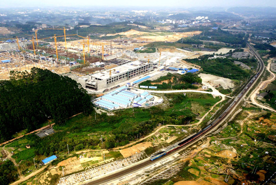 南宁零换乘交通枢纽初现 地铁1号线全站点已施工
