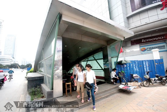 为地铁让道南宁朝阳商圈又有新动作:地下通道将拆