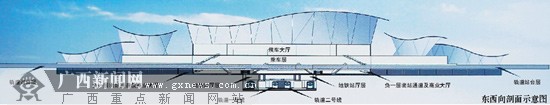 南宁火车站将“大变脸” 站底跑地铁门前又起高架